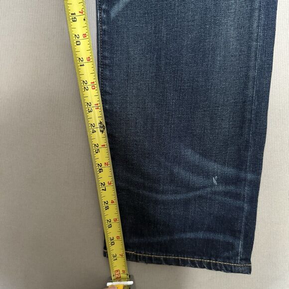 Polo Ralph Lauren Sullivan Slim Paint Splatter Jeans 42x32 Distressed Blue Mens - Picture 7 of 12